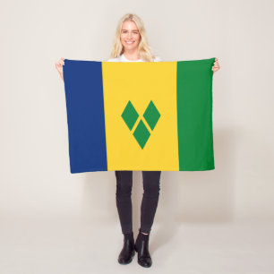 Couverture Polaire Drapeau de Saint-Vincent