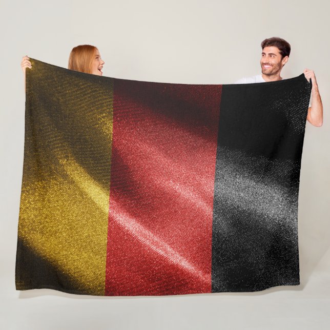 Couverture Polaire Drapeau de soie allemand (En situation)
