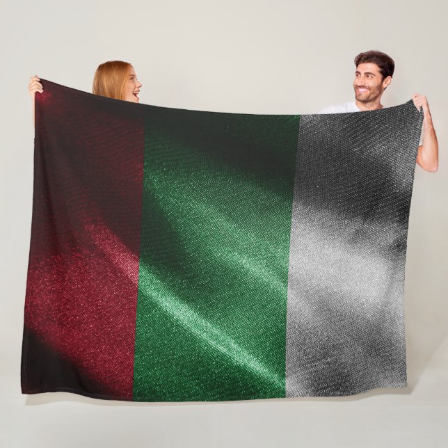 Couverture Polaire Drapeau de soie de Bulgarie (En situation)