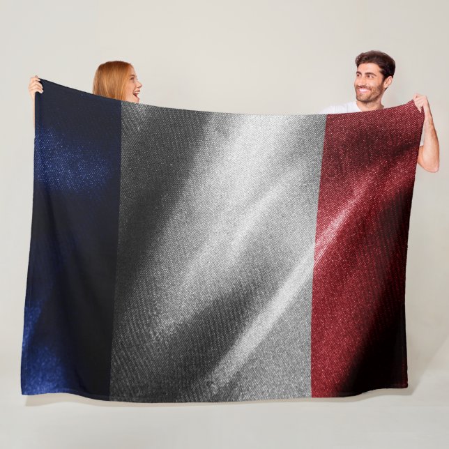 Couverture Polaire Drapeau de soie en France (En situation)