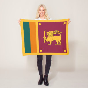 Couverture Polaire Drapeau de Sri Lanka