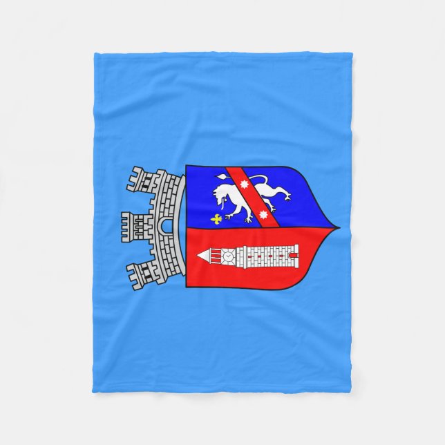 Couverture Polaire Drapeau de Tirana, Albanie Blanche polaire (Devant)