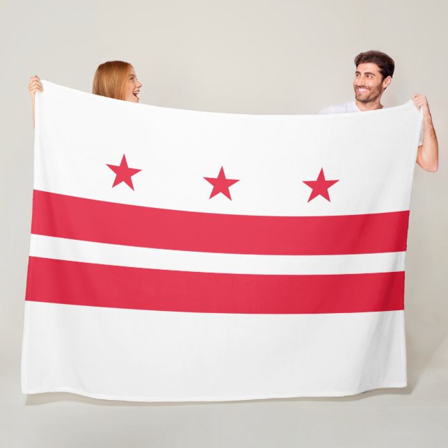 Couverture Polaire Drapeau de Washington D.C. (District de Columbia) (En situation)