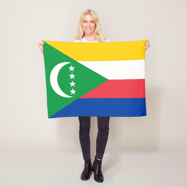 Couverture Polaire Drapeau des Comores (En situation)