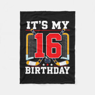 Couverture Polaire Drapeau des États-Unis joueur de hockey 16 ans 16e