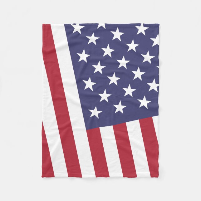 Couverture Polaire Drapeau des USA - célébrez l'Amérique - Jour de la (Devant)