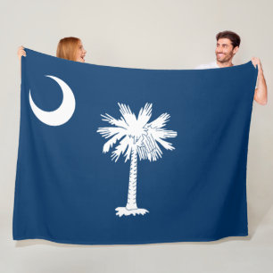 Couverture Polaire Drapeau d'État de Caroline du Sud
