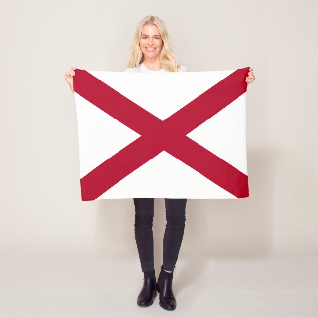 Couverture Polaire Drapeau d'État de l'Alabama (En situation)