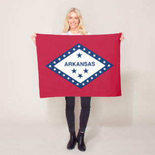 Couverture Polaire Drapeau d'État de l'Arkansas