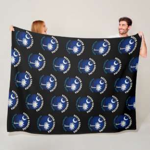 COUVERTURE POLAIRE DRAPEAU D'ÉTAT DE PALMETTO DE CAROLINE SUD