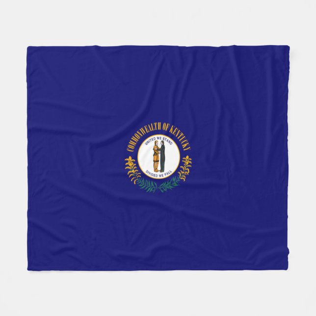 Couverture Polaire Drapeau d'État du Kentucky (Devant (Horizontal))
