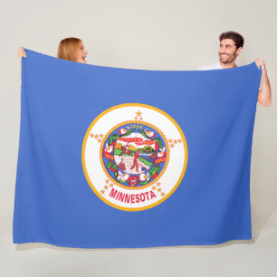 Couverture Polaire Drapeau d'État du Minnesota