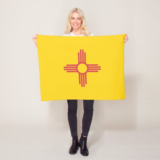 Couverture Polaire Drapeau d'État du Nouveau-Mexique, États-Unis (En situation)