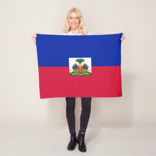 Couverture Polaire Drapeau d'Haïti