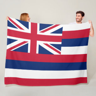 Couverture Polaire Drapeau d'Hawaï (État des États-Unis)