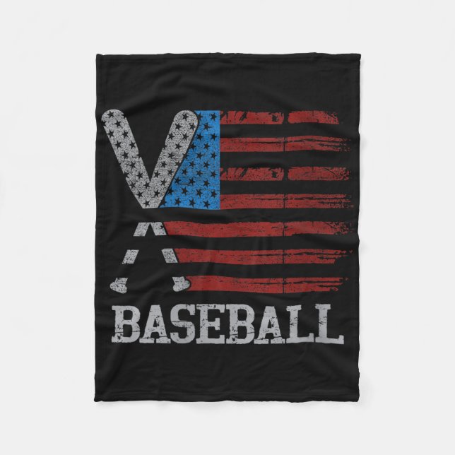 Couverture Polaire Drapeau Drapeau Des Femmes Baseball Croisé Bateaux (Devant)