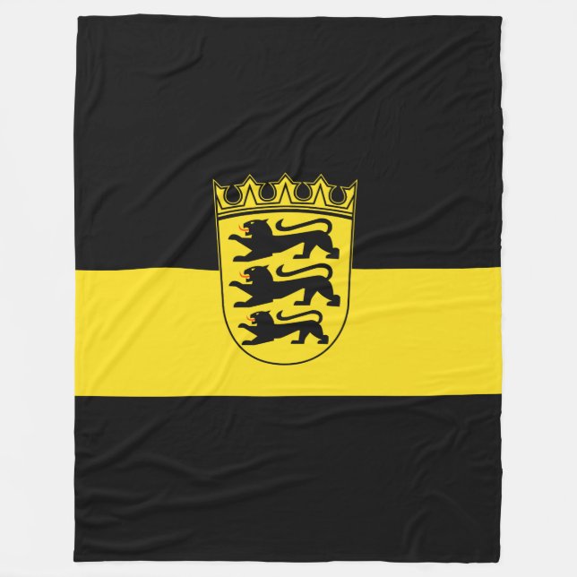 Couverture Polaire Drapeau du Bade-Wurtemberg Blanket en polaire (Devant)