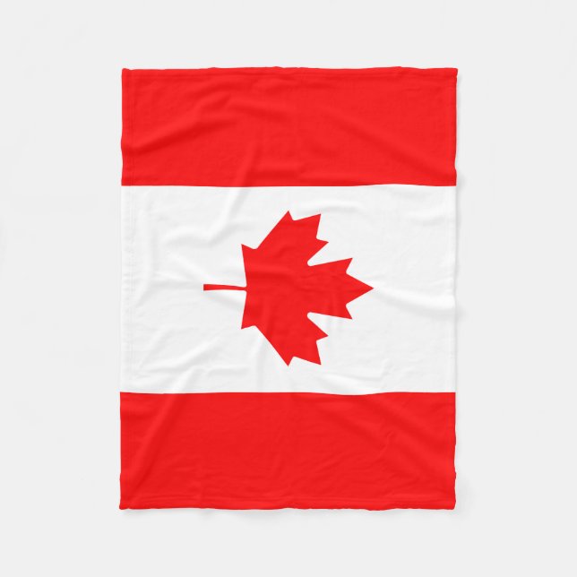 Couverture Polaire Drapeau du Canada (Devant)