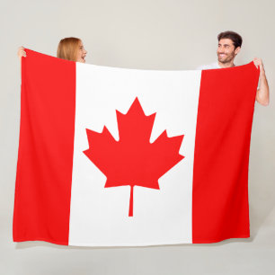 Couverture Polaire Drapeau du Canada