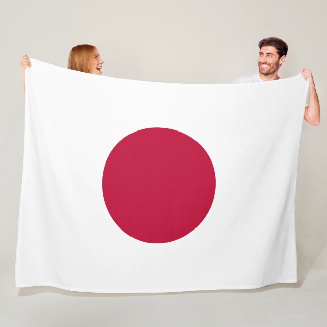 Couverture Polaire Drapeau du Japon (En situation)