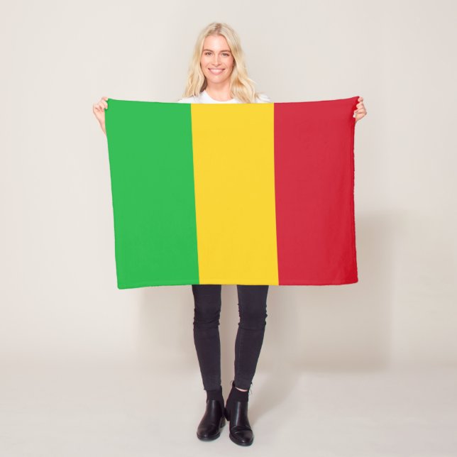 Couverture Polaire Drapeau du Mali (En situation)