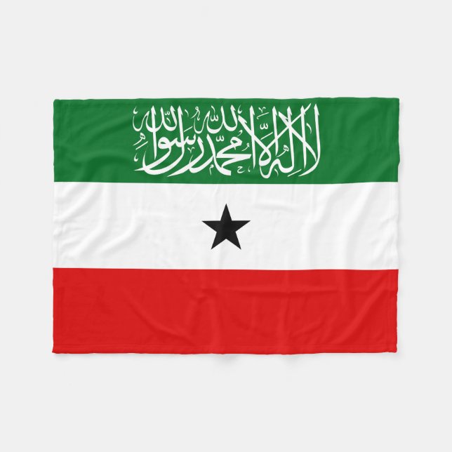 Couverture Polaire Drapeau du Somaliland (Devant (Horizontal))