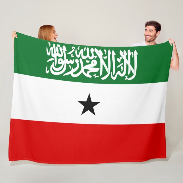 Couverture Polaire Drapeau du Somaliland (En situation)