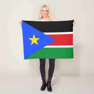 Couverture Polaire Drapeau du Soudan du Sud