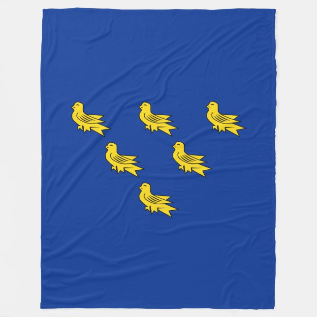 Couverture Polaire Drapeau du Sussex (Devant)