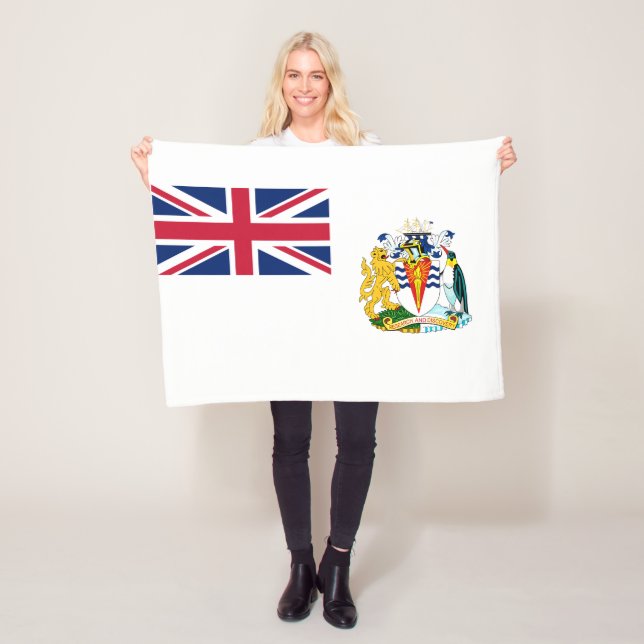 Couverture Polaire Drapeau du territoire antarctique britannique (En situation)