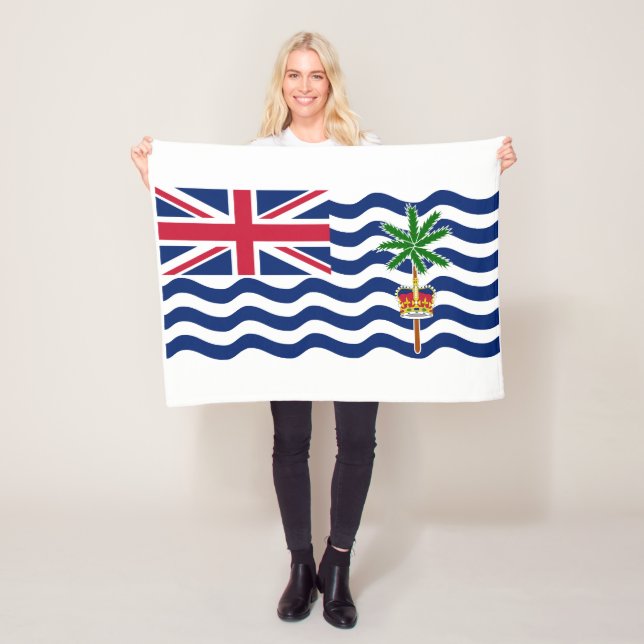 Couverture Polaire Drapeau du Territoire britannique de l'océan Indie (En situation)