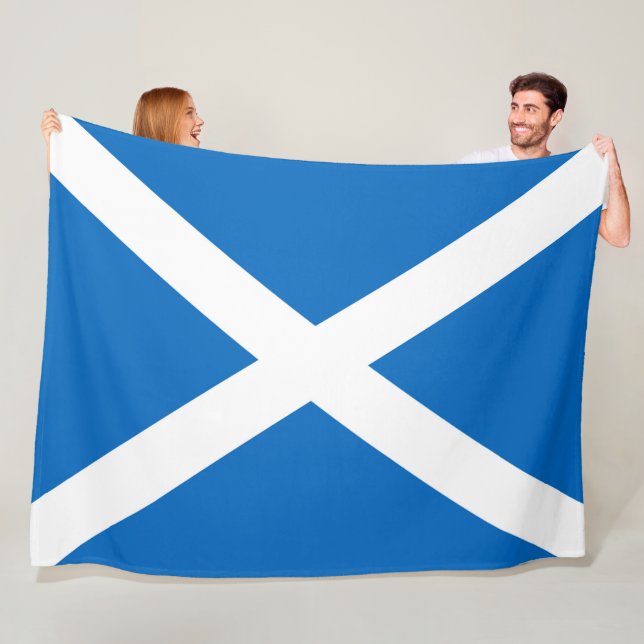 Couverture Polaire Drapeau écossais Saltire (En situation)