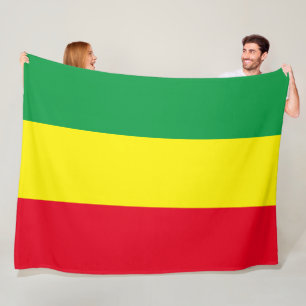 Couverture Polaire Drapeau éthiopien