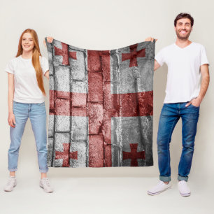 Couverture Polaire Drapeau géorgien