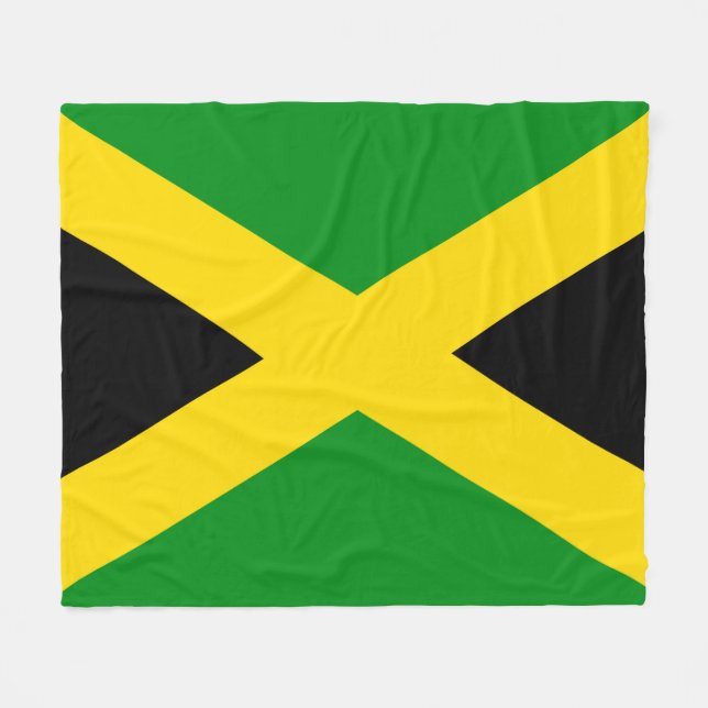 Couverture Polaire Drapeau jamaïcain (Devant (Horizontal))