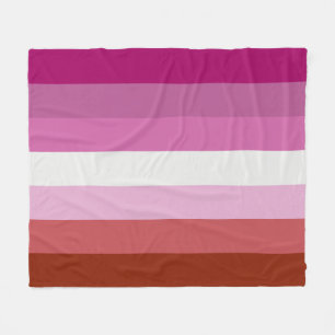 Couverture Polaire Drapeau lesbien