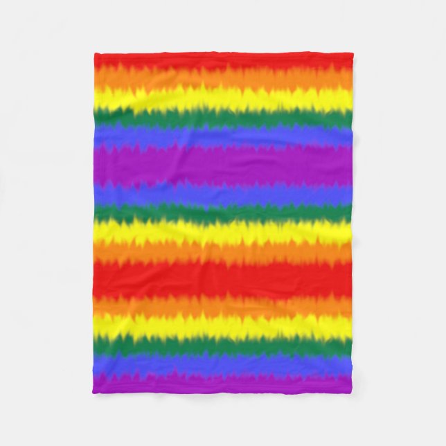 Couverture Polaire Drapeau LGBT+ (Devant)
