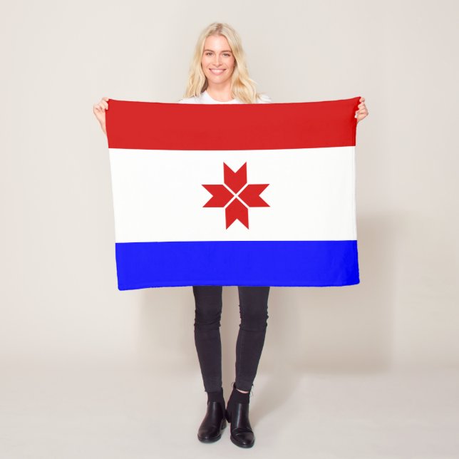 Couverture Polaire Drapeau Mordovia (En situation)