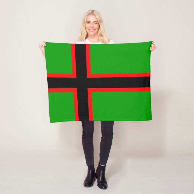 Couverture Polaire Drapeau national de Karelia (En situation)