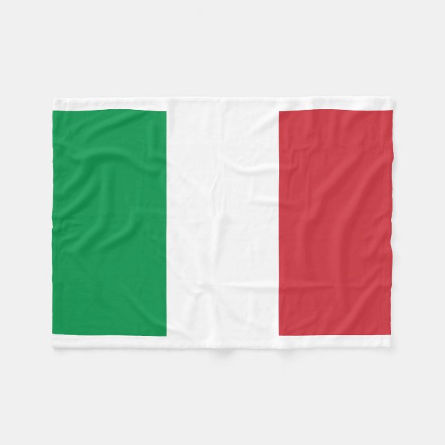 Couverture Polaire Drapeau national du monde de l'Italie (Devant (Horizontal))