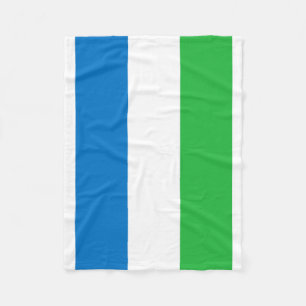 Couverture Polaire Drapeau national du monde de Sierra Leone