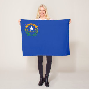 Couverture Polaire Drapeau national du Nevada