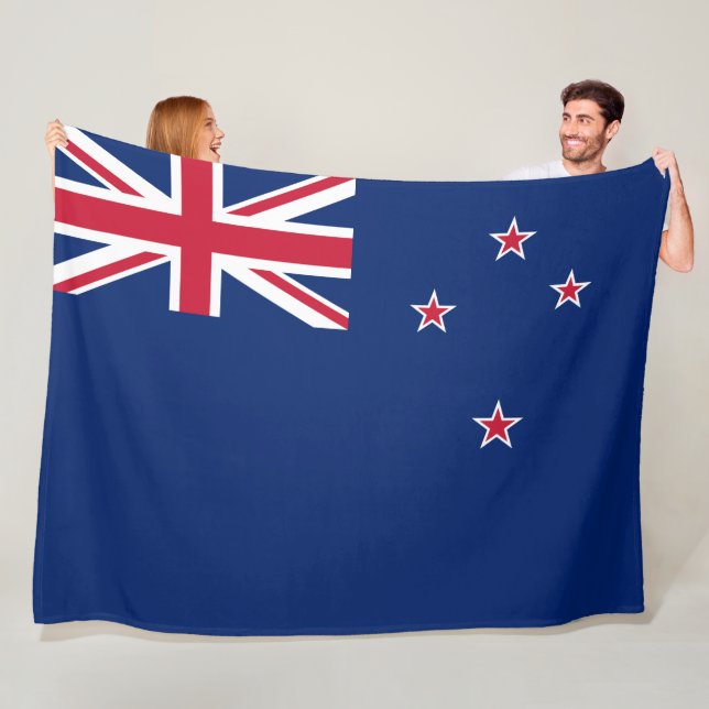 Couverture Polaire Drapeau néo-zélandais (En situation)