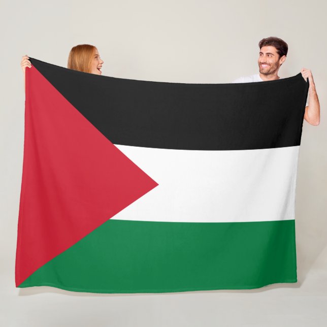 Couverture Polaire Drapeau palestinien (En situation)