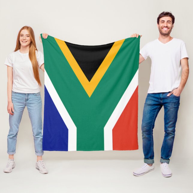 Couverture Polaire Drapeau Patriotique Afrique du Sud Bokke (En situation)