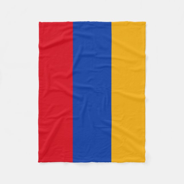 Couverture Polaire Drapeau patriotique arménien (Devant)