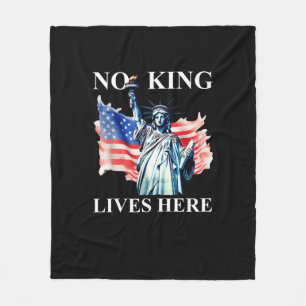 Couverture Polaire Drapeau patriotique de la liberté « Aucun roi ne v