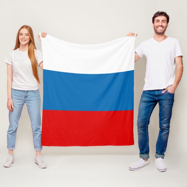 Couverture Polaire Drapeau patriotique russe panslave (En situation)