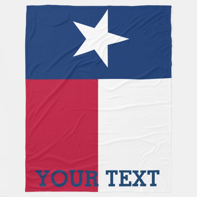Couverture Polaire Drapeau personnalisé du Texas (Devant)