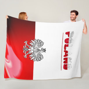 Couverture Polaire Drapeau polonais
